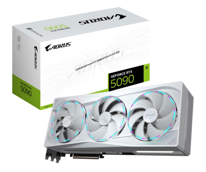Karta graficzna GIGABYTE GeForce RTX 5090 Aorus Stealth Ice 32GB GDDR7 DLSS4 GV-N5090AORUSST ICE-32GD